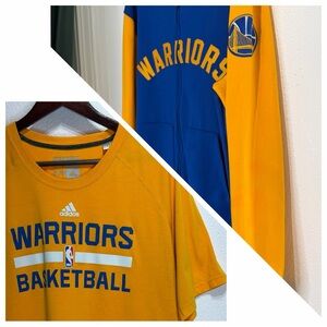 Adidas Golden State Warriors Bundle Jacket L & Shirt XL 

2 Items shirt & jacket